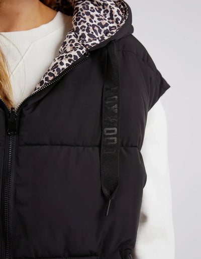 Sports Leopard Vest - Black-Foxwood-Lima & Co