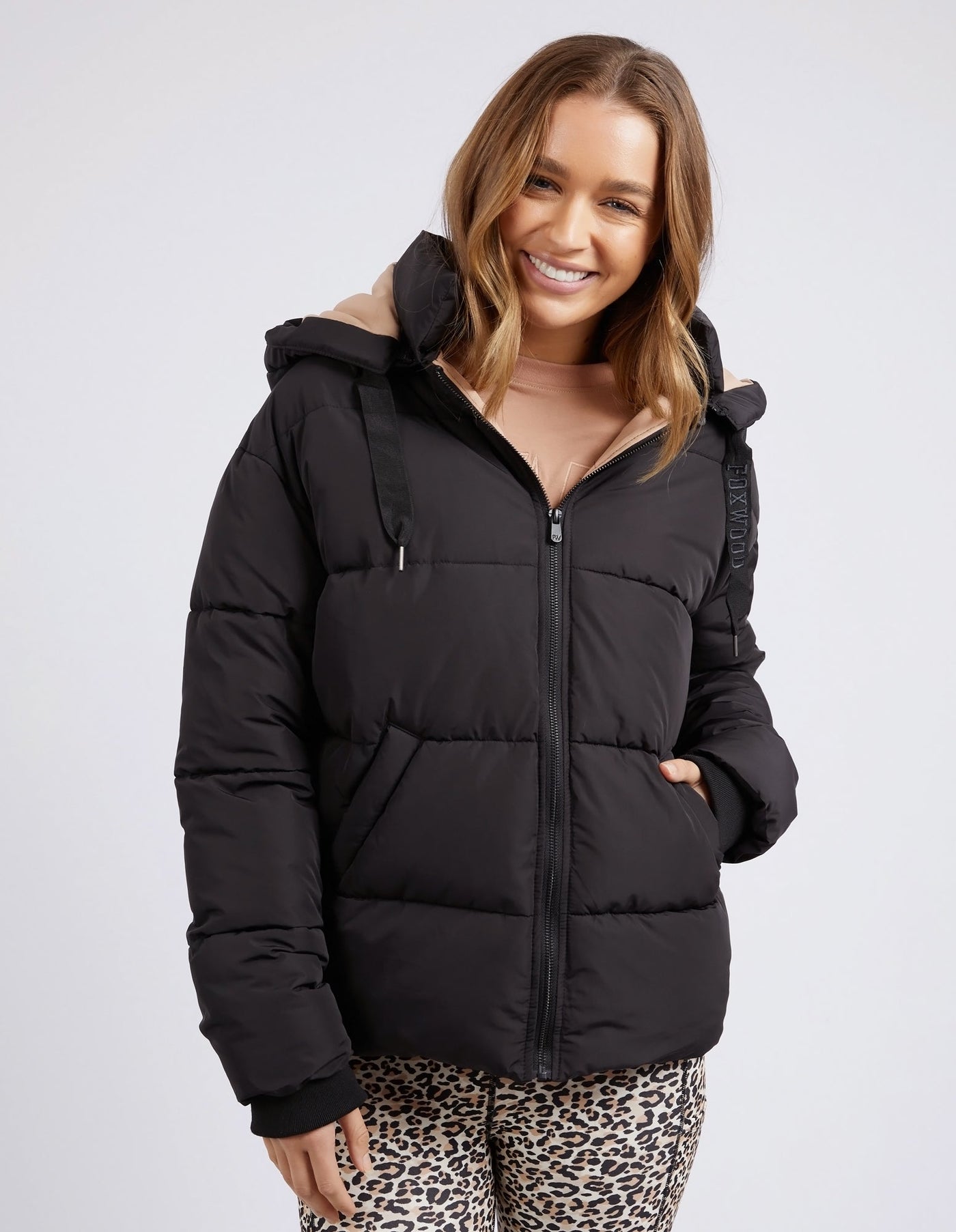 Sporty Puffa - Black-Foxwood-Lima & Co