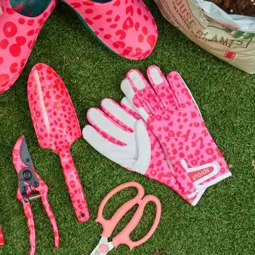 Sprout Goatskin Gloves - Cheetah Spot Pink-Annabel Trends-Lima & Co