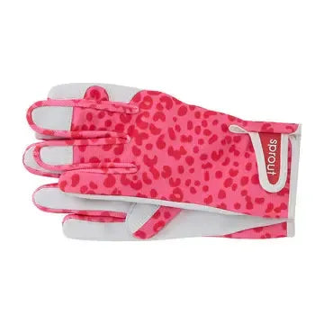 Sprout Goatskin Gloves - Cheetah Spot Pink-Annabel Trends-Lima & Co