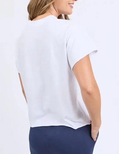 Stamp Tee - White-Foxwood-Lima & Co