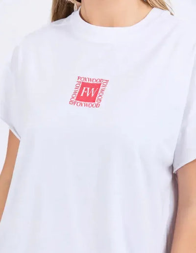 Stamp Tee - White-Foxwood-Lima & Co