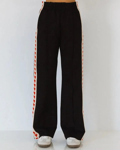 Stripe Pannel Pants - Black-Lima and Co-Lima & Co