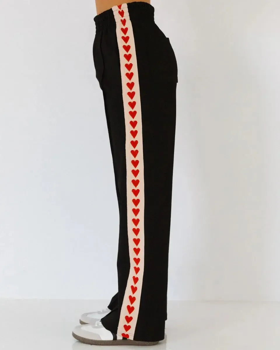 Stripe Pannel Pants - Black-Lima and Co-Lima & Co