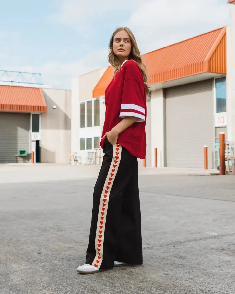 Stripe Pannel Pants - Black-Lima and Co-Lima & Co
