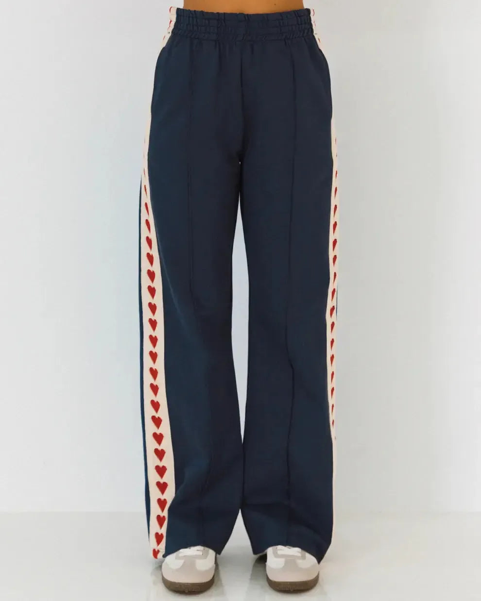 Stripe Pannel Pants - Navy-Lima and Co-Lima & Co