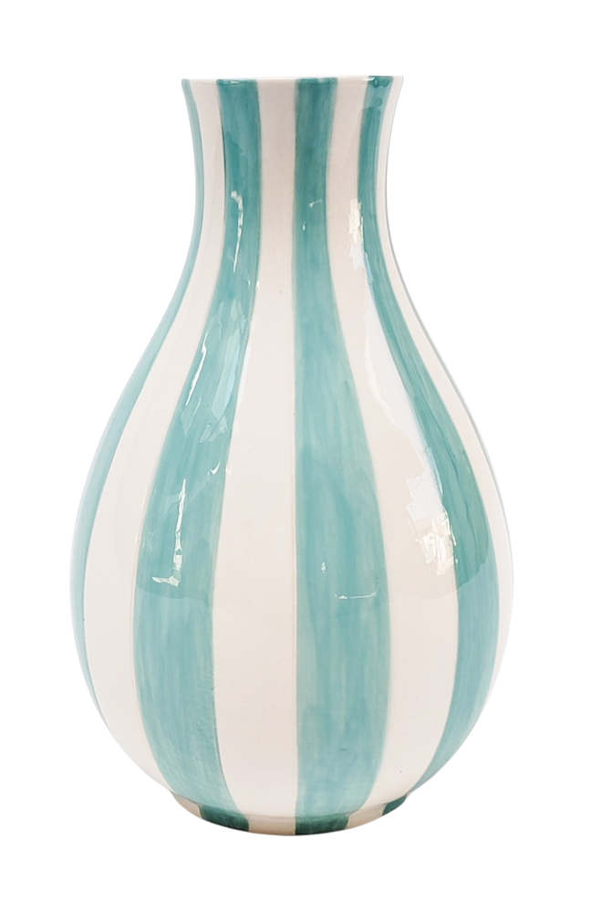 Stripe Vase Blue-Lima & Co-Lima & Co