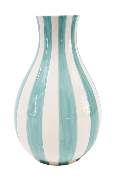 Stripe Vase Blue-Lima & Co-Lima & Co