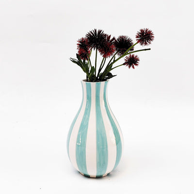 Stripe Vase Blue-Lima & Co-Lima & Co