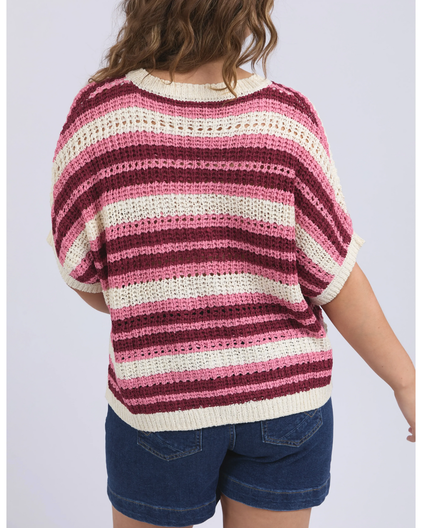 Striped Knit Top - Chateau Rose Stripe-Elm Lifestyle-Lima & Co
