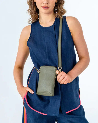 Sullivan Phone Bag - Khaki-Elms and King-Lima & Co