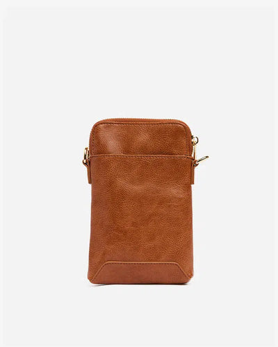 Sullivan Phone Bag - Tan Pebble-Elms and King-Lima & Co