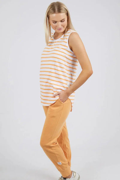 Sunny Days Stripe Tank - Apricot-Elm Lifestyle-Lima & Co