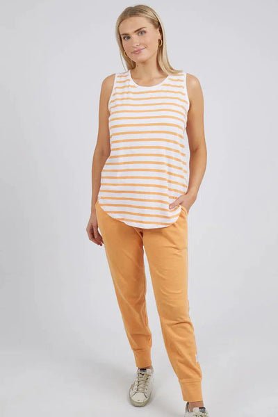 Sunny Days Stripe Tank - Apricot-Elm Lifestyle-Lima & Co