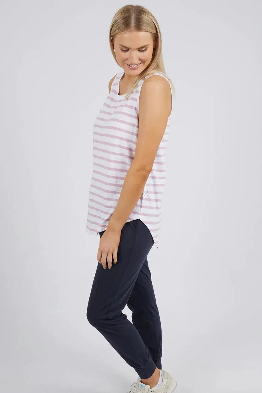 Sunny Days Stripe Tank - Heather-Elm Lifestyle-Lima & Co