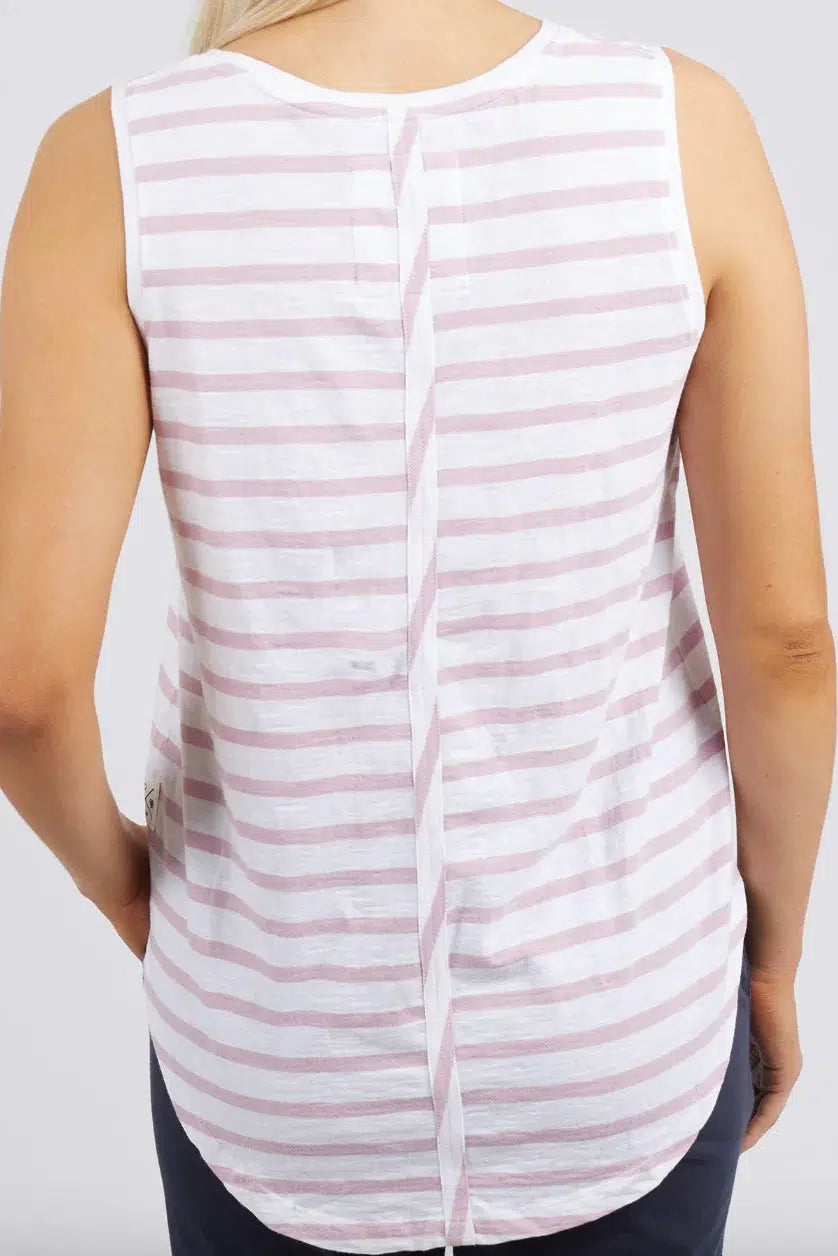 Sunny Days Stripe Tank - Heather-Elm Lifestyle-Lima & Co