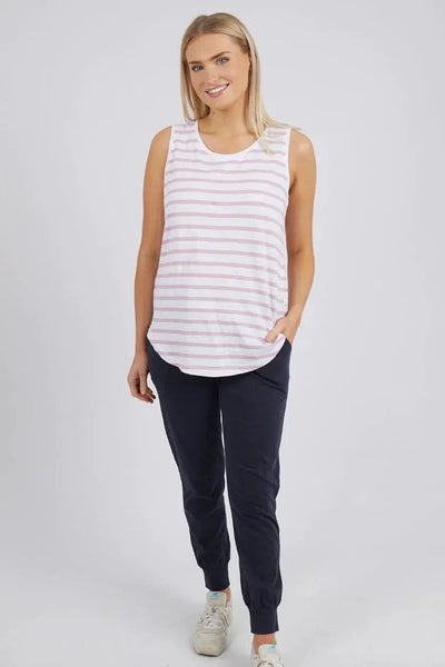 Sunny Days Stripe Tank - Heather-Elm Lifestyle-Lima & Co