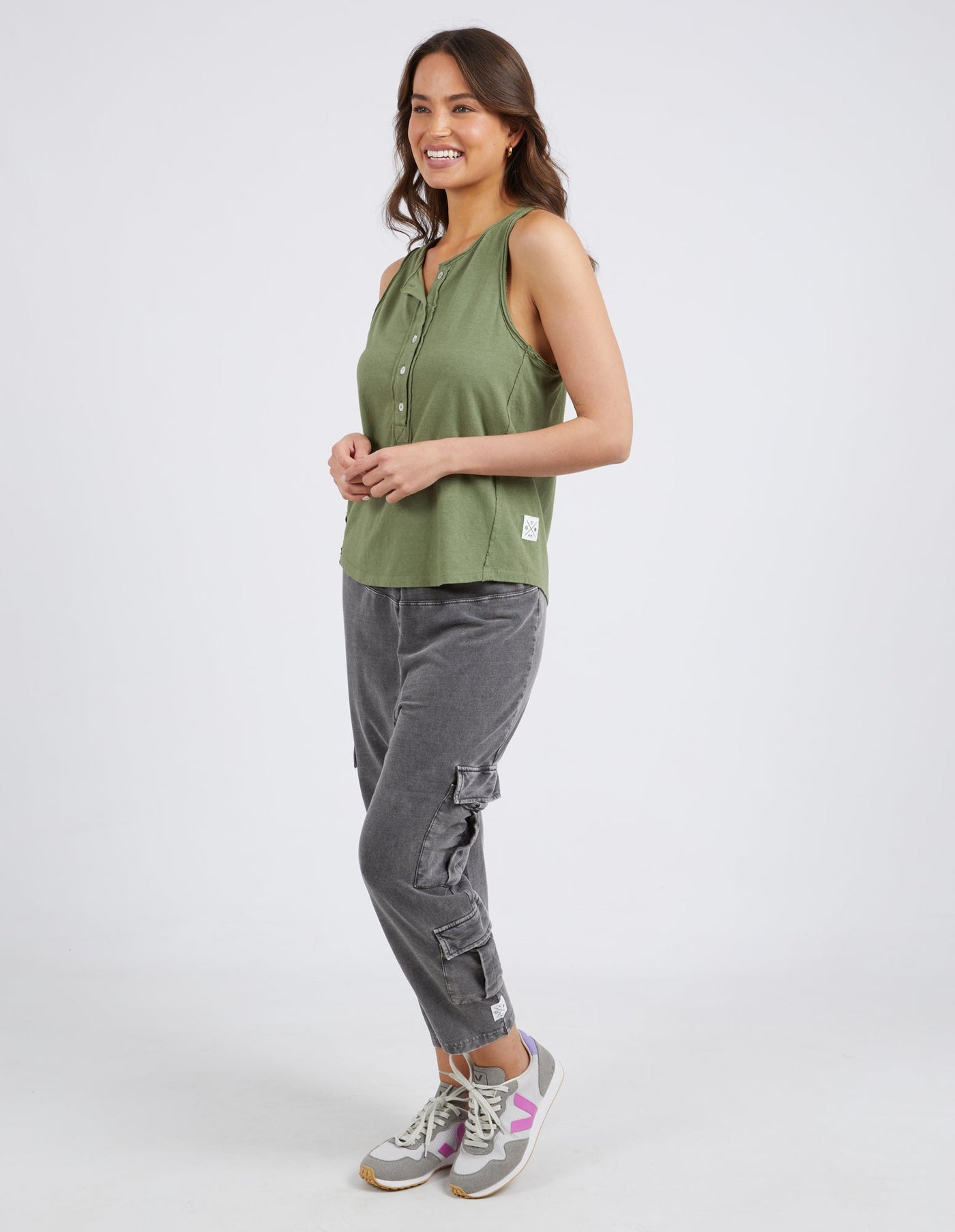 Suri Tank - Khaki-Elm Lifestyle-Lima & Co