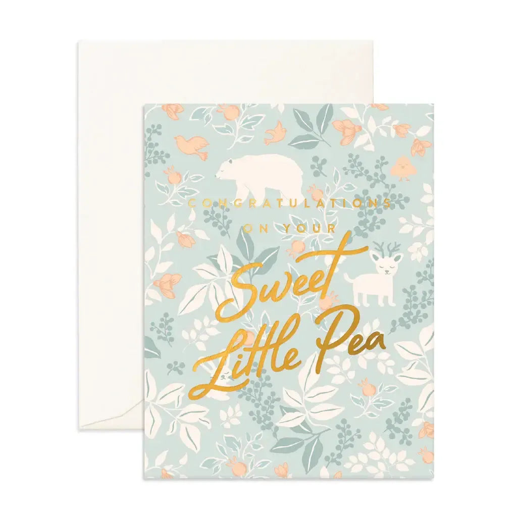 Sweet Pea Forest Friends Greeting Card-Fox And Fallow-Lima & Co