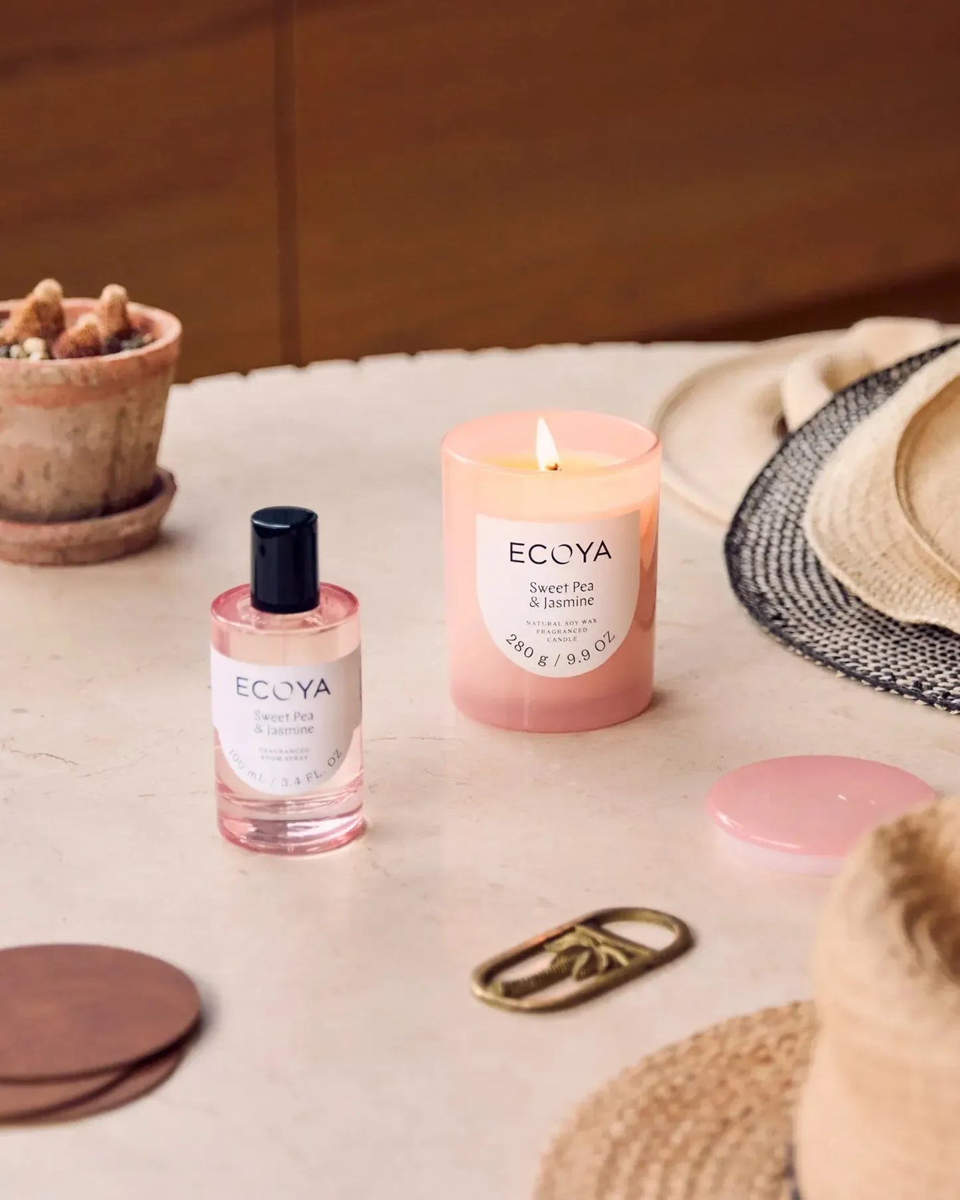 Sweet Pea & Jasmine Metro Candle-Ecoya-Lima & Co