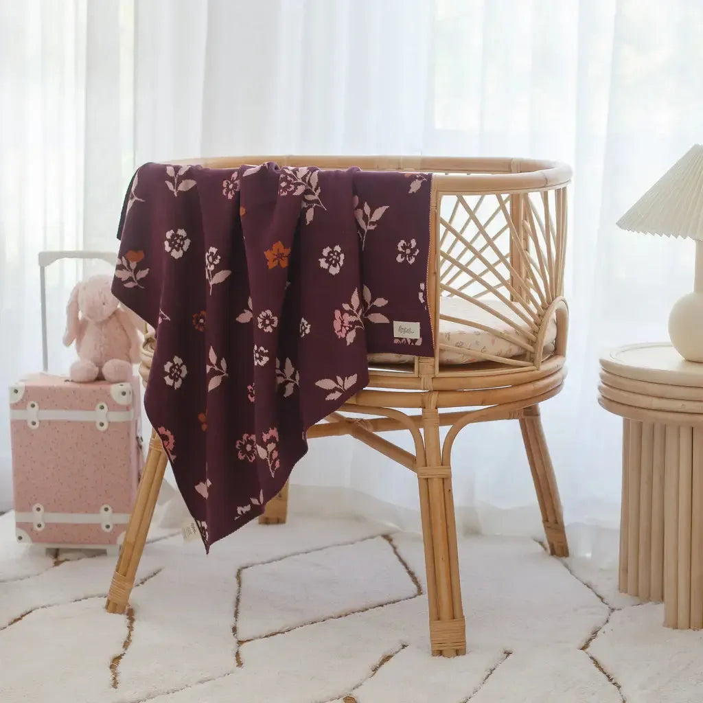 Sweet Plum Blanket-Fox And Fallow-Lima & Co