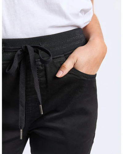 Sylvia Jogger - Black-Foxwood-Lima & Co