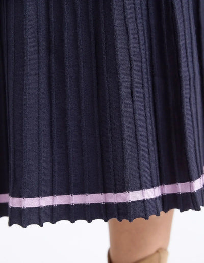 Tammy Knit Skirt - Navy-Elm Lifestyle-Lima & Co