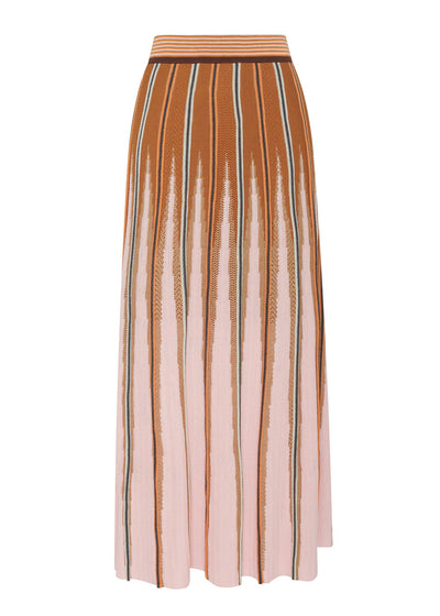 Tedd Knit Skirt - Ginger/Pink-Pol-Lima & Co