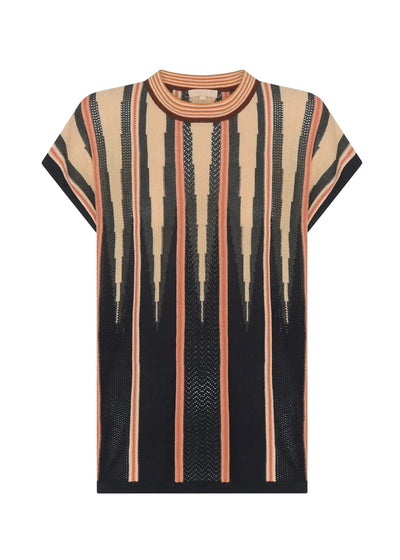Tedd Knit Tee - Ink/Camel-Pol-Lima & Co