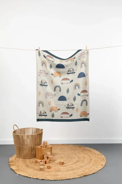 Tilly Turtle Blanket-INDUS DESIGN-Lima & Co