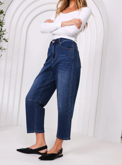 Toni Barrel Jeans - Denim-Lima & Co-Lima & Co