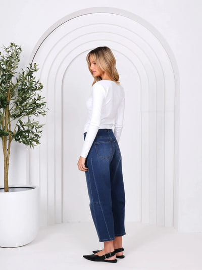 Toni Barrel Jeans - Denim-Lima & Co-Lima & Co