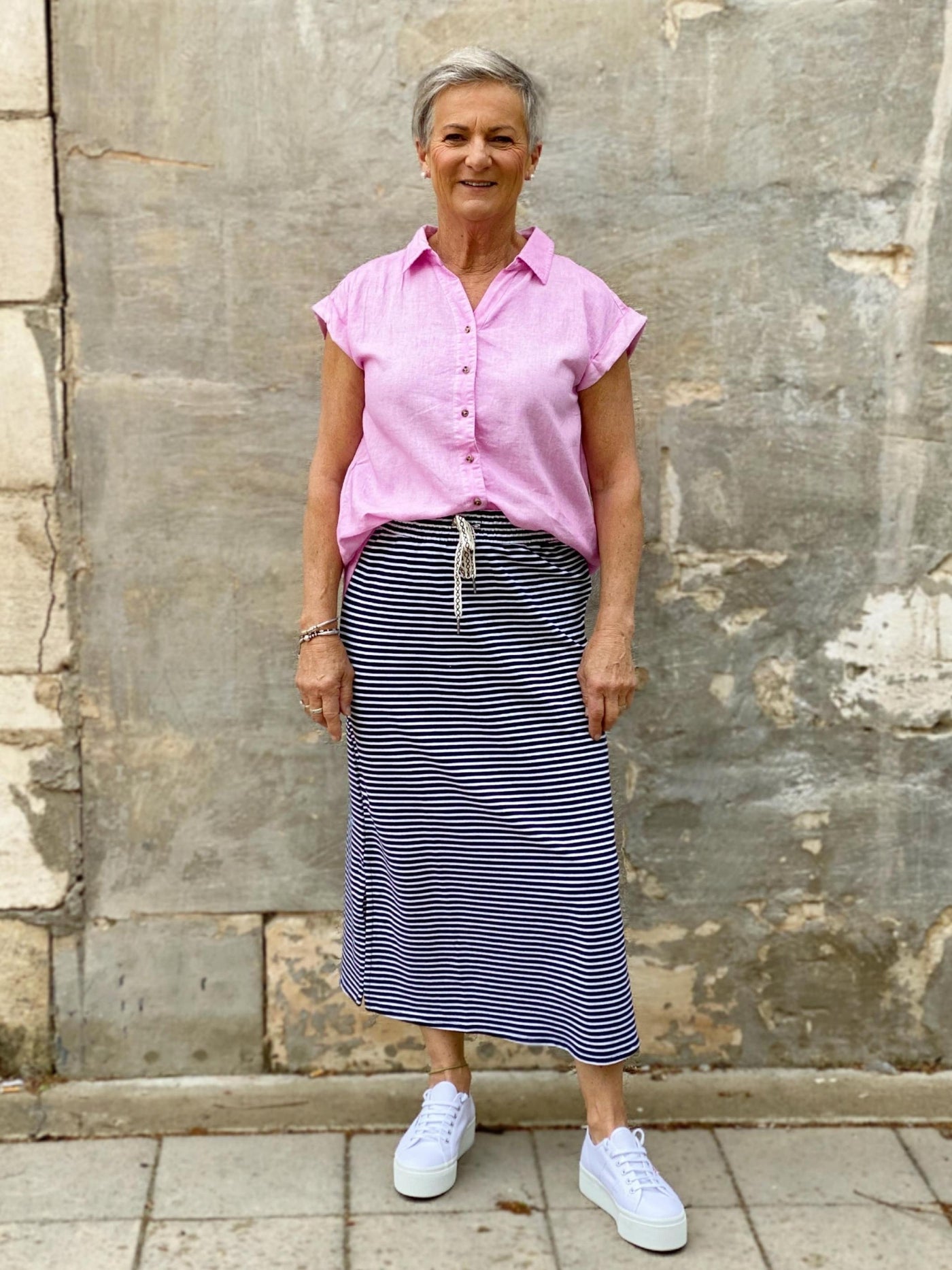 Travel Skirt - Navy-Elm Lifestyle-Lima & Co
