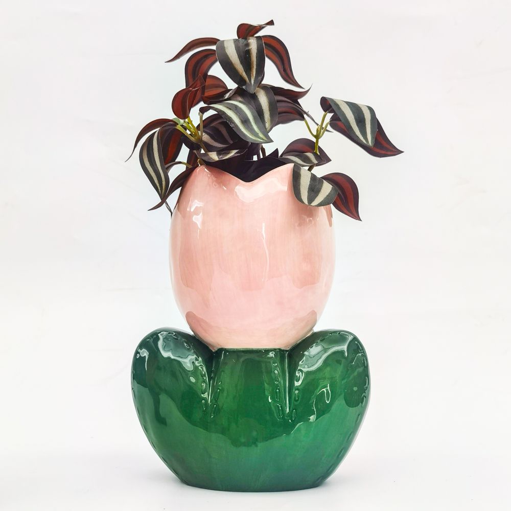 Tulip Vase Pink-Lima & Co-Lima & Co