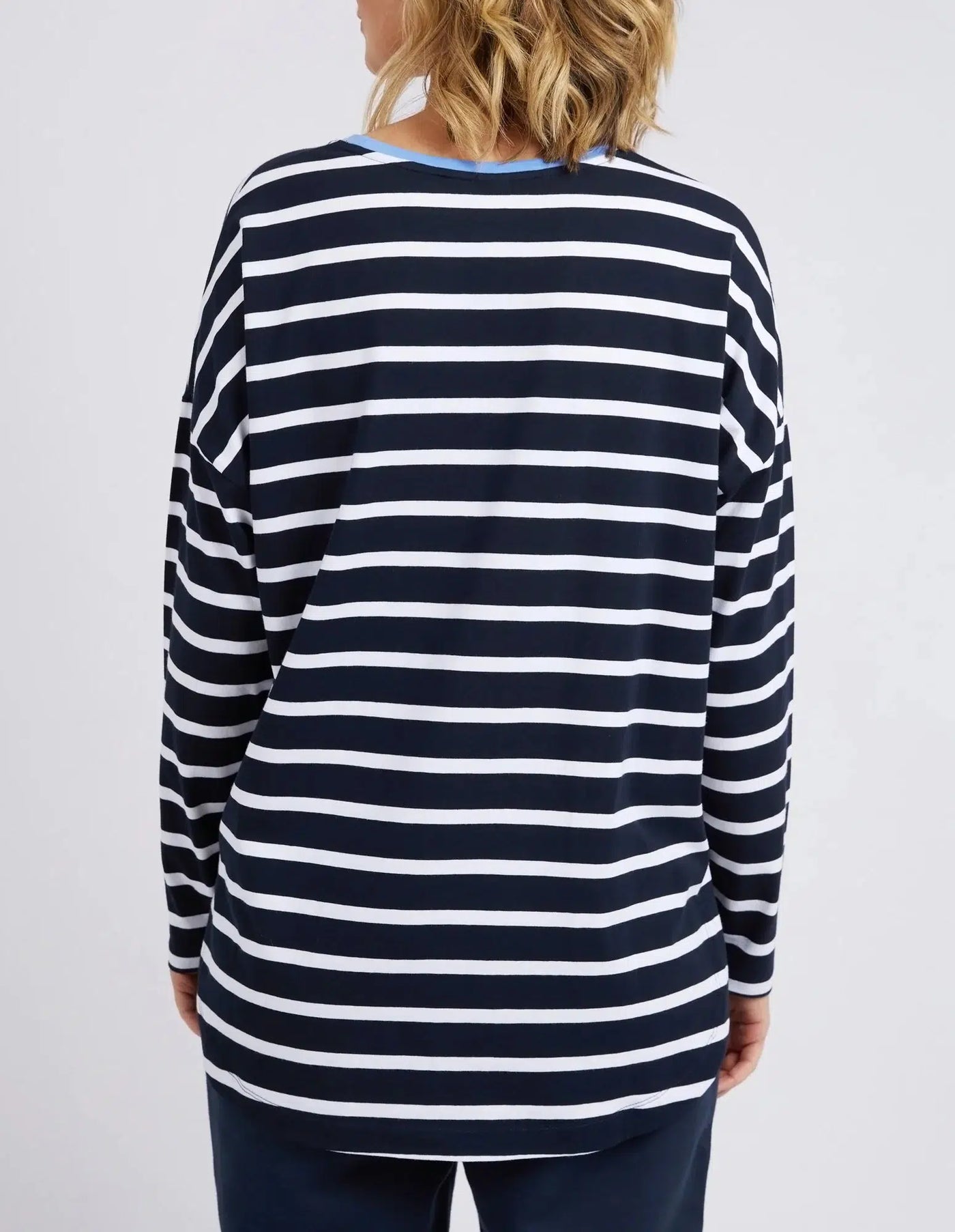 Tully Stripe L/S Tee - Navy-Elm Lifestyle-Lima & Co