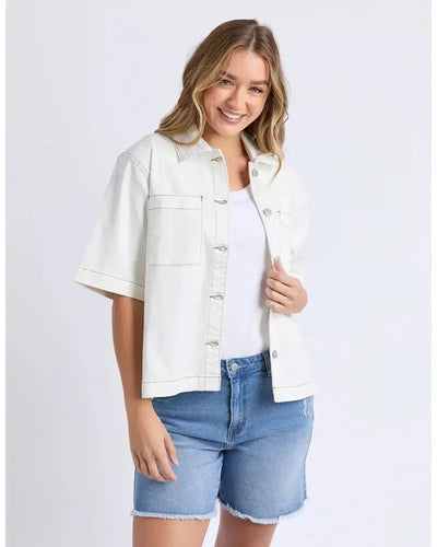 Valletta Shirt - White-Foxwood-Lima & Co