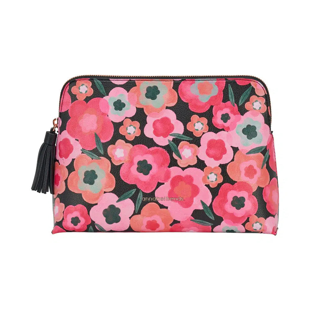 Vanity Bag Midnight Blooms - Large-Annabel Trends-Lima & Co