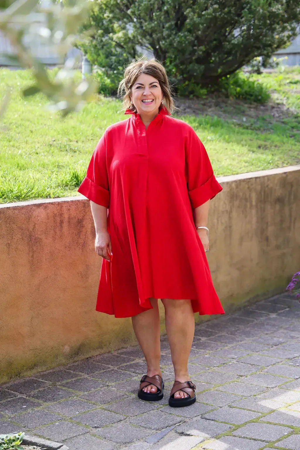 Varley Dress - Chilli-The Eighth Letter-Lima & Co