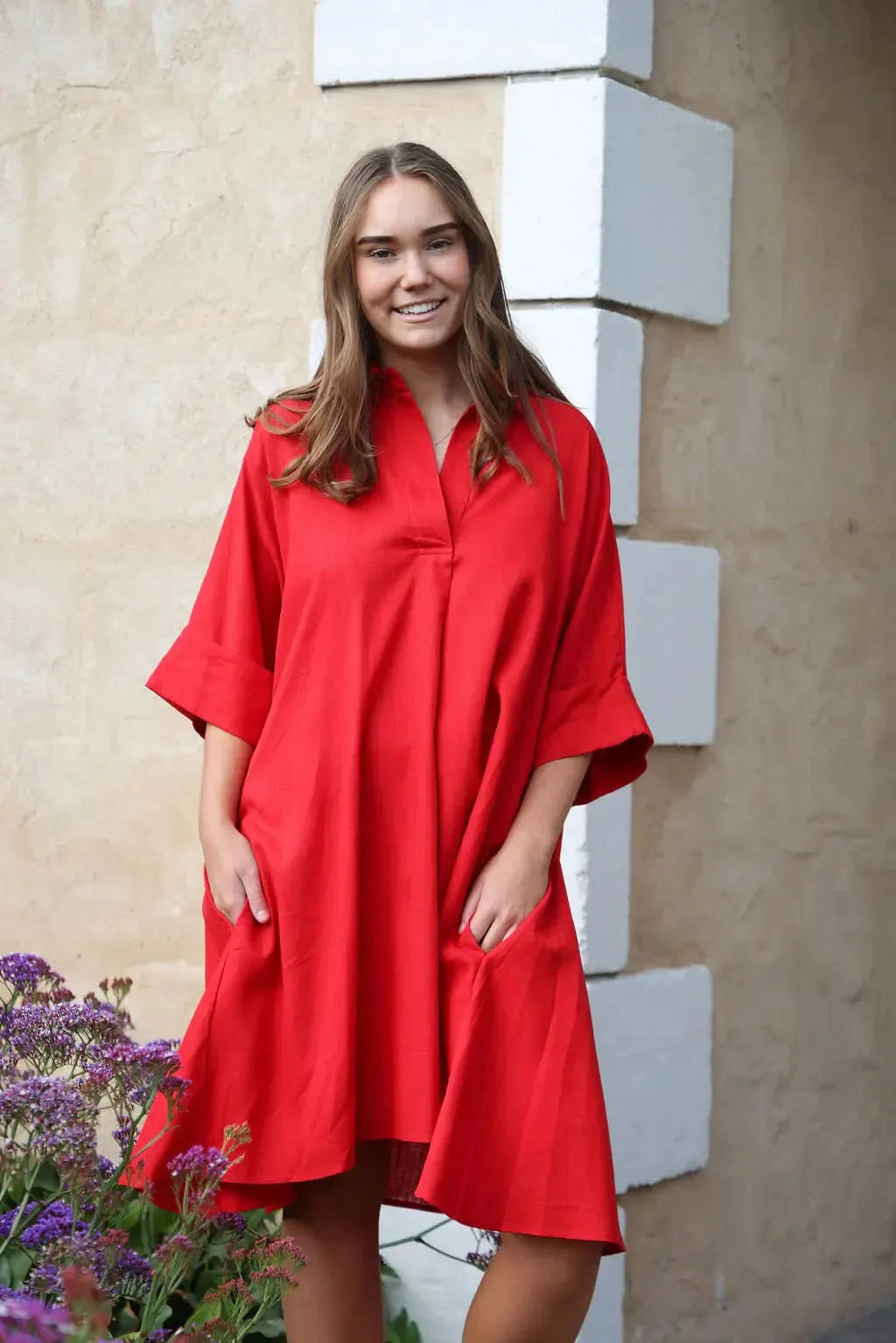 Varley Dress - Chilli-The Eighth Letter-Lima & Co