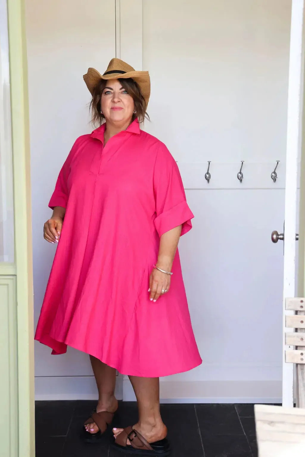 Varley Dress - Raspberry-The Eighth Letter-Lima & Co