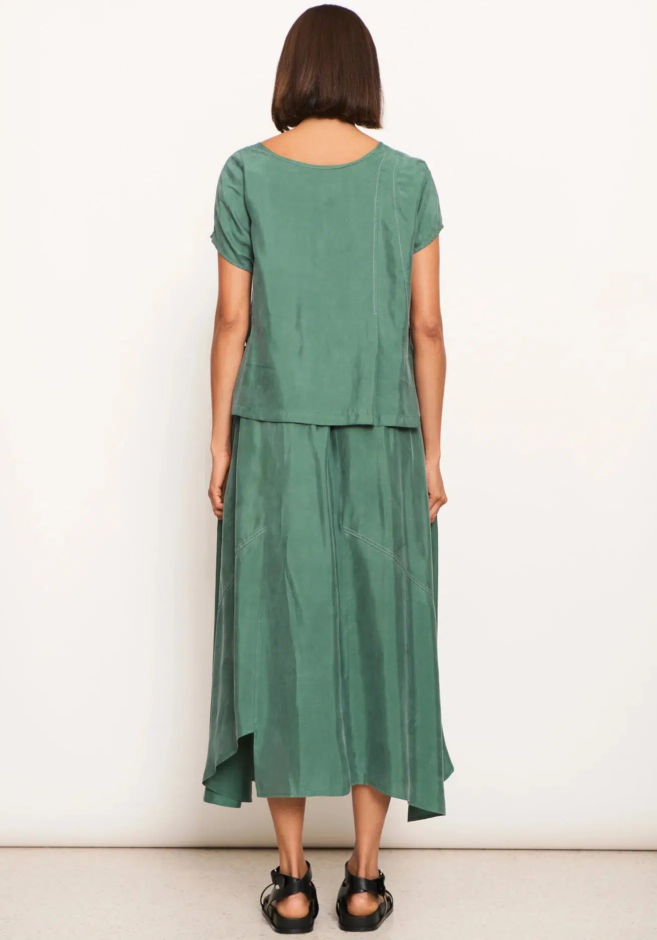 Vault Reversible Tee - Green-POL Clothing-Lima & Co