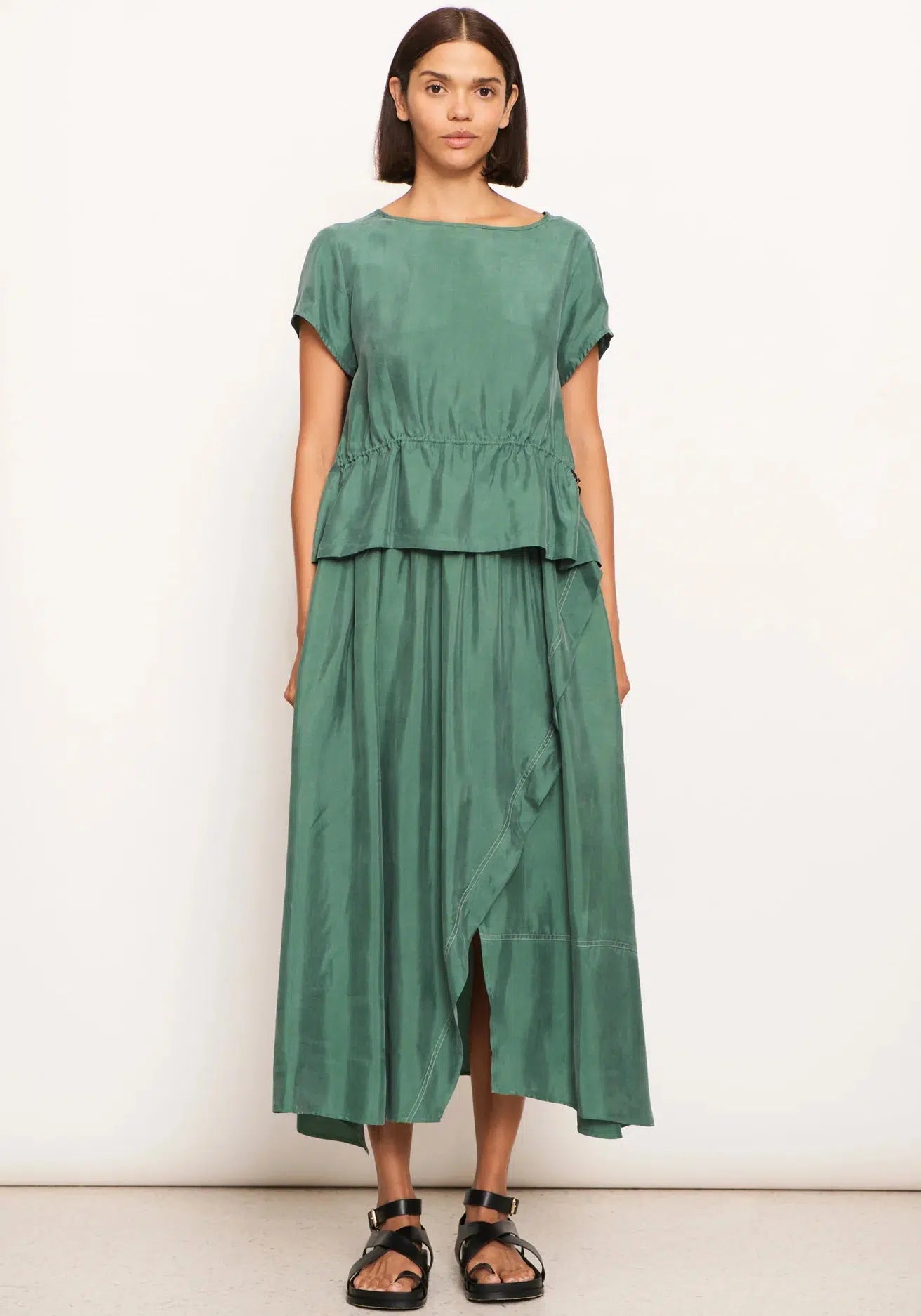 Vault Reversible Tee - Green-POL Clothing-Lima & Co