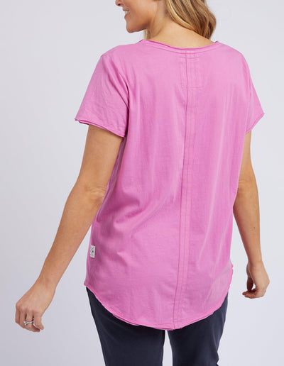 Fundamental Vee Tee - Super Pink-Elm Lifestyle-Lima & Co