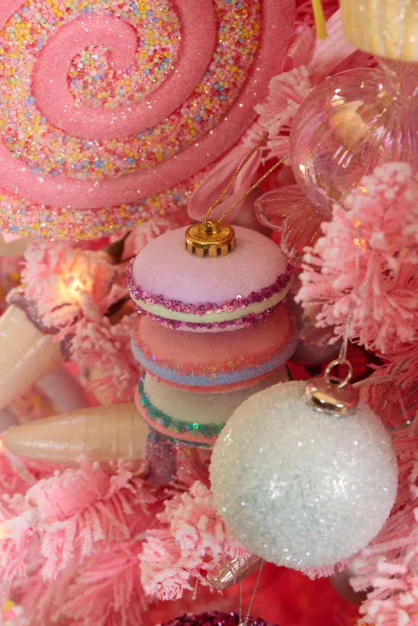 Velour Macaron Stack Hanging-Holly and Ivy-Lima & Co