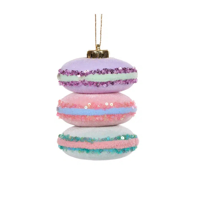 Velour Macaron Stack Hanging-Holly and Ivy-Lima & Co
