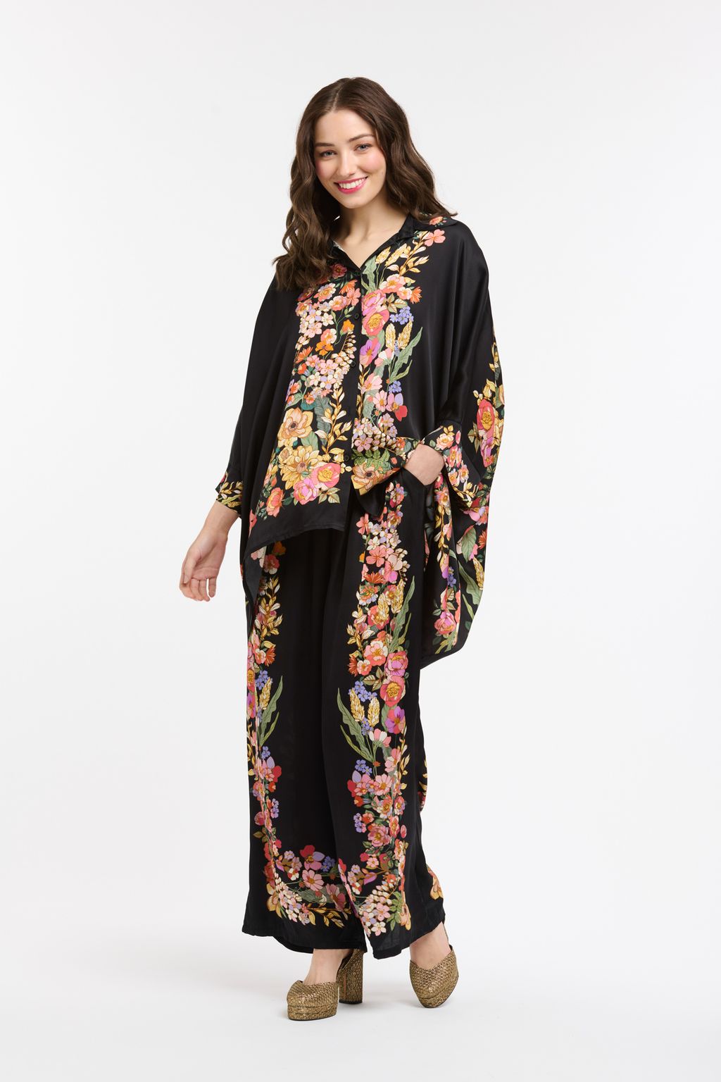 Viscose Drape Shirt - Black-Urban Luxury-Lima & Co