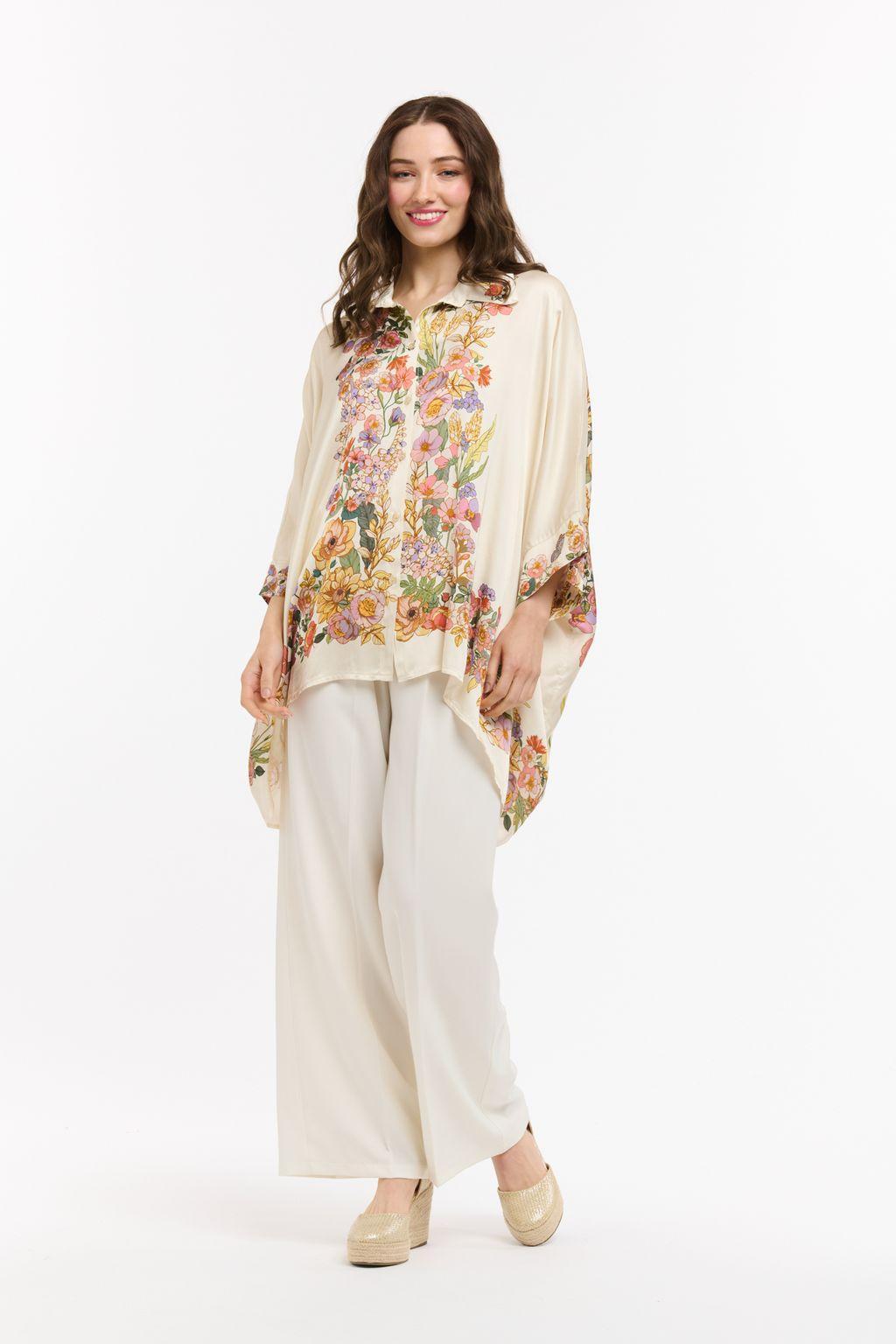 Viscose Drape Shirt - Cream-Urban Luxury-Lima & Co