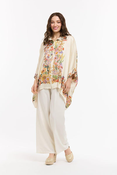 Viscose Drape Shirt - Cream-Urban Luxury-Lima & Co