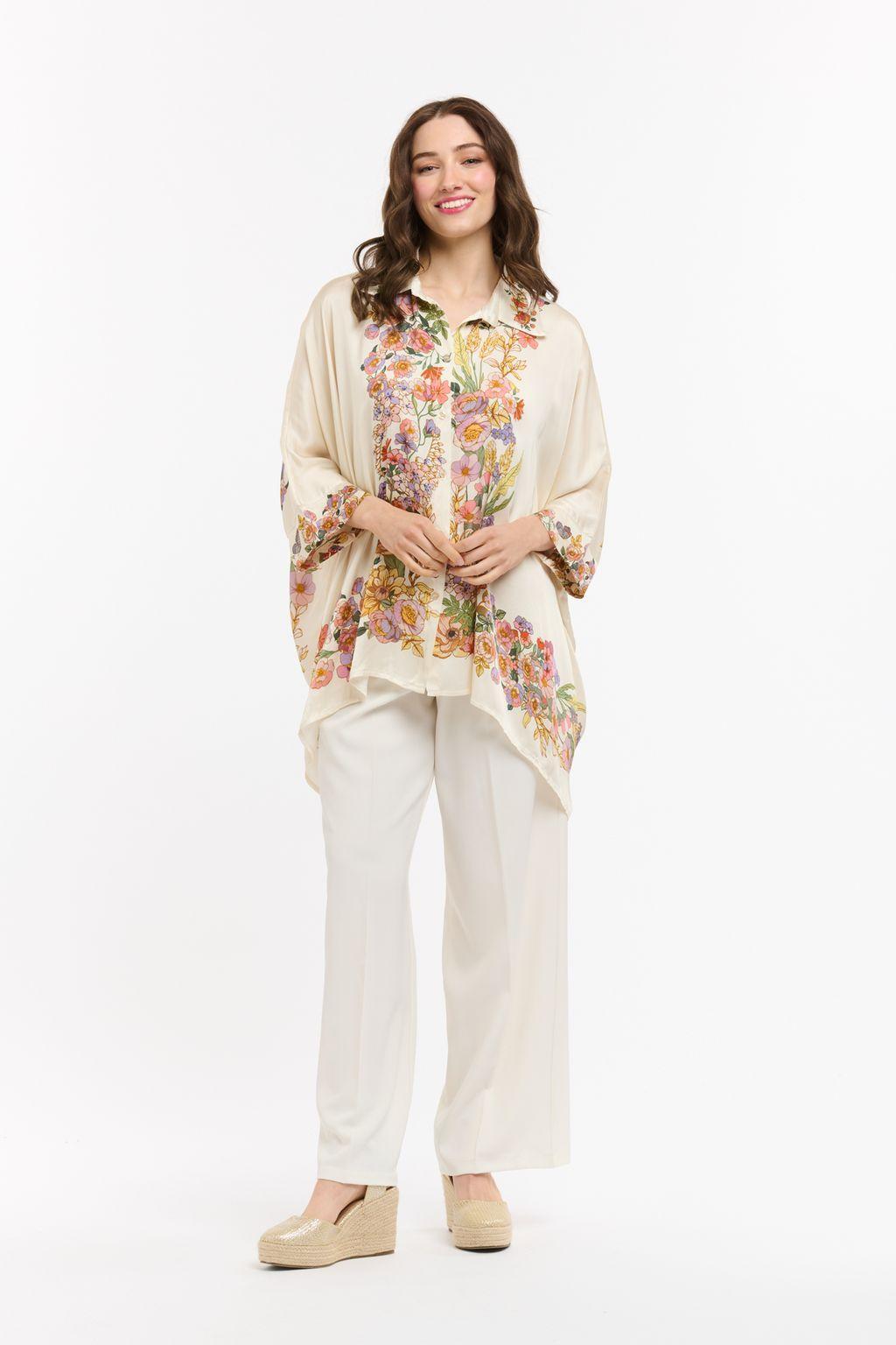 Viscose Drape Shirt - Cream-Urban Luxury-Lima & Co