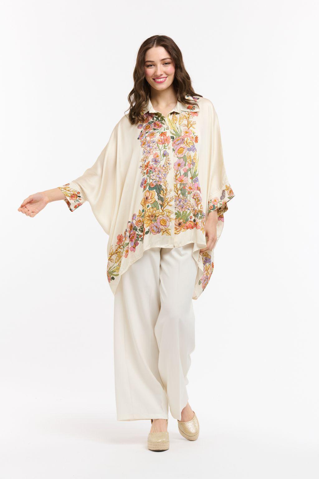Viscose Drape Shirt - Cream-Urban Luxury-Lima & Co